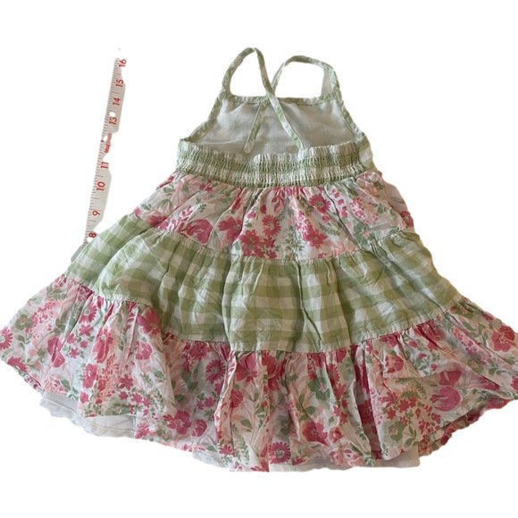 Rachel Zoe Baby Girl 🎀 sundress Size 24 Months Smocked Tiered - Picture 2 of 4